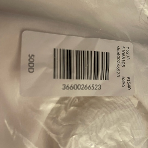 Lane Bryant NWT Unlined Full Coverage Bra Size 50DD White in color - Picture 4 of 5